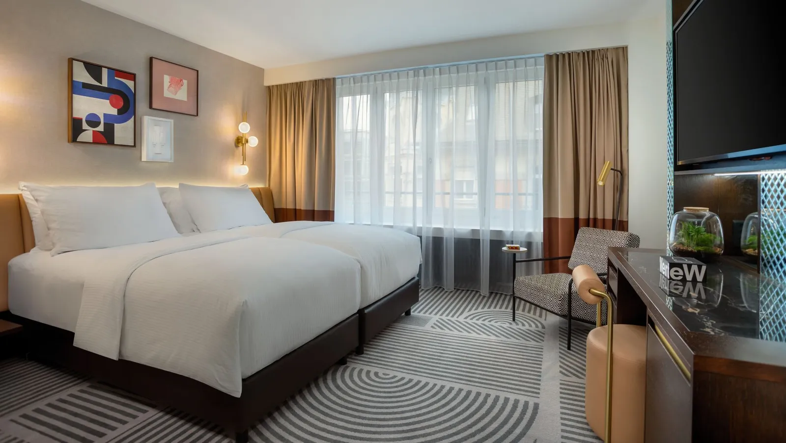 Gli interni della Superior Twin Room
