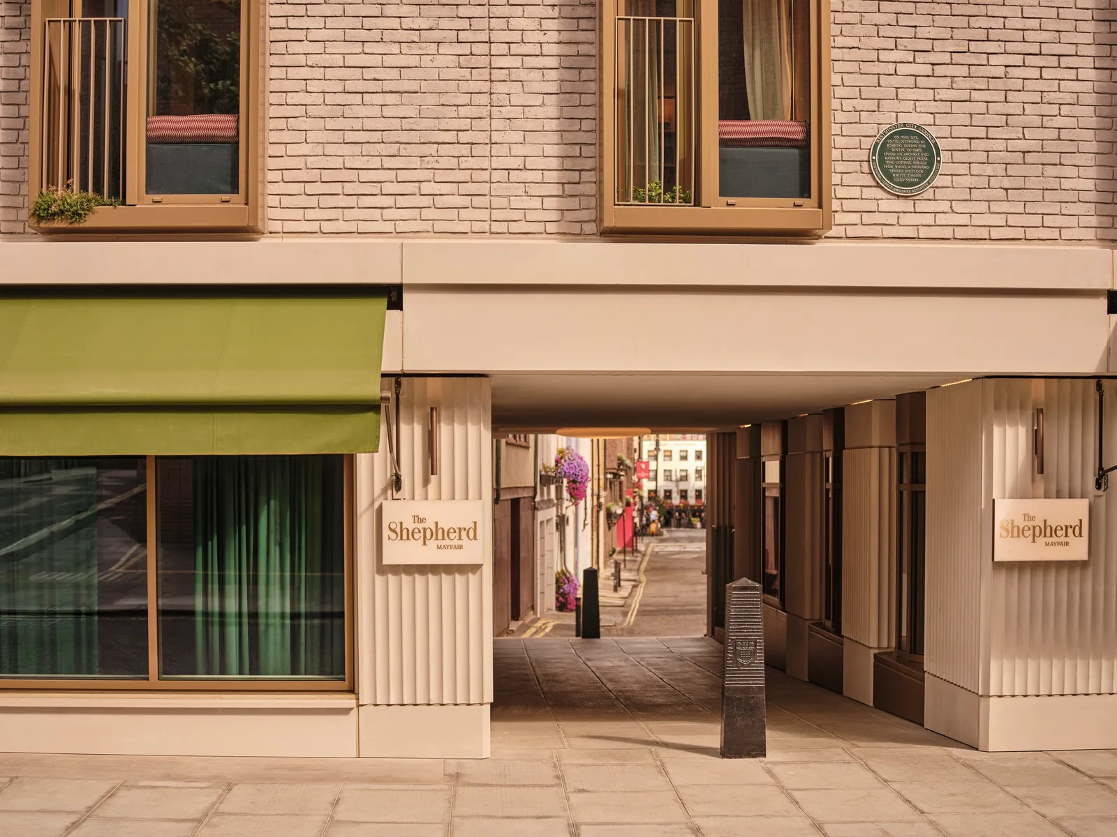 The entrance of The Shepherd Mayfair