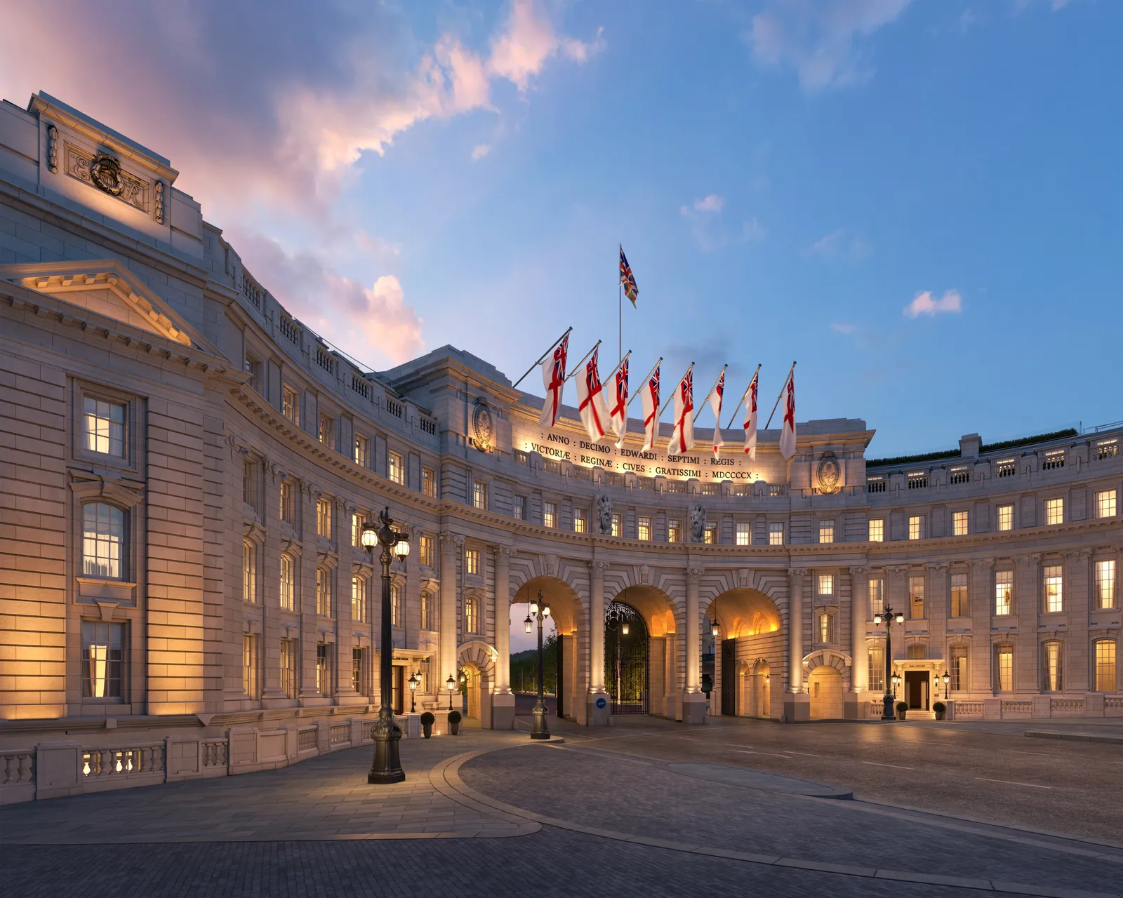 Admiralty Arch on The Mall, in a rendering