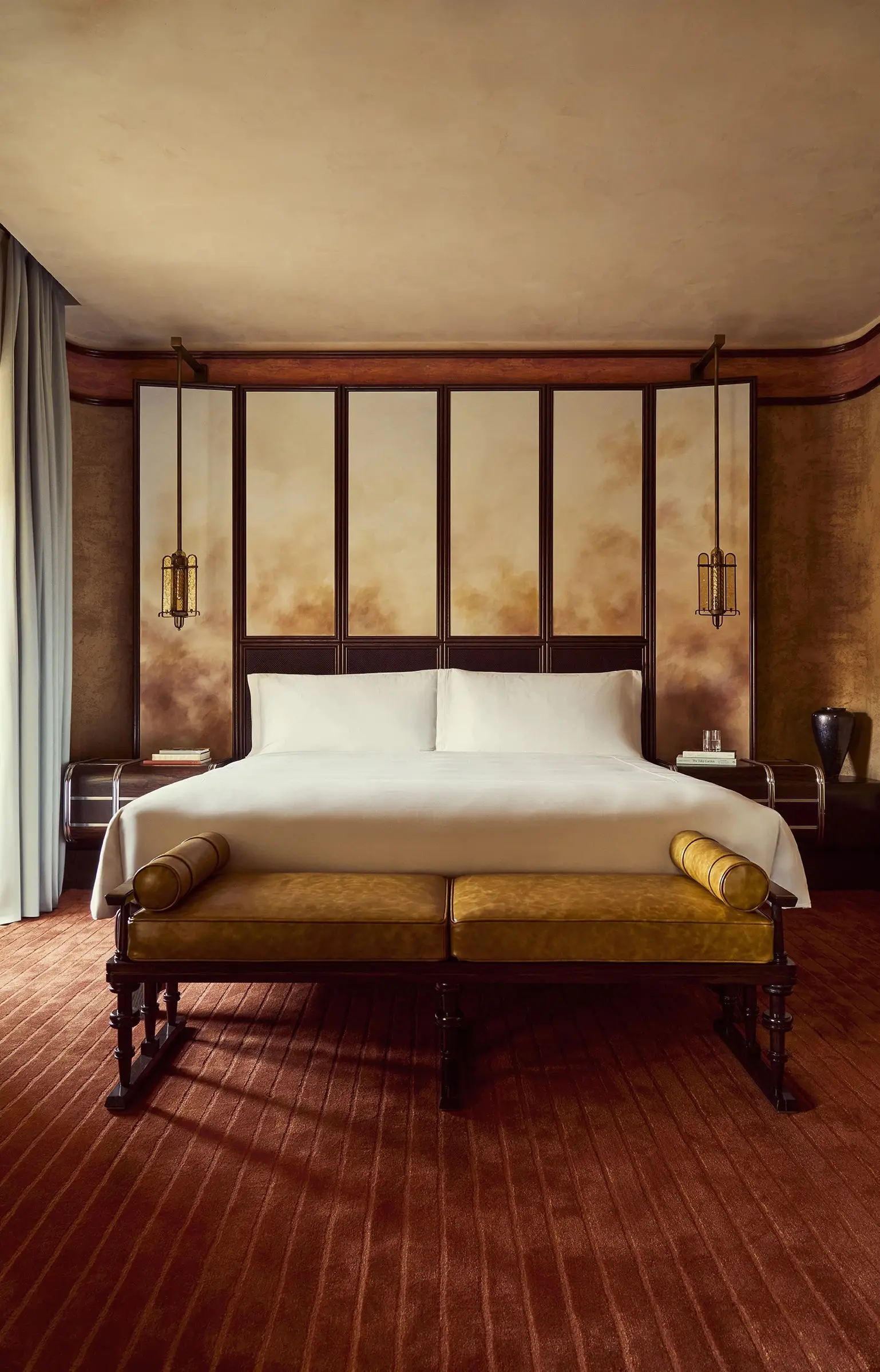 The suite bedroom that the official Grand Terrace Suite page shows