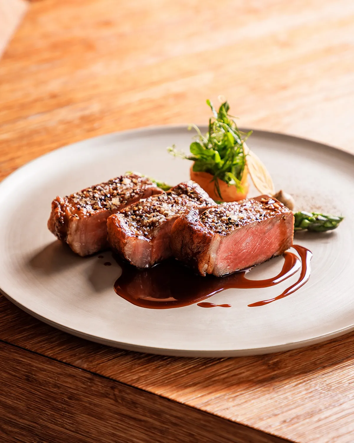 Grilled meat at the Grill Restaurant