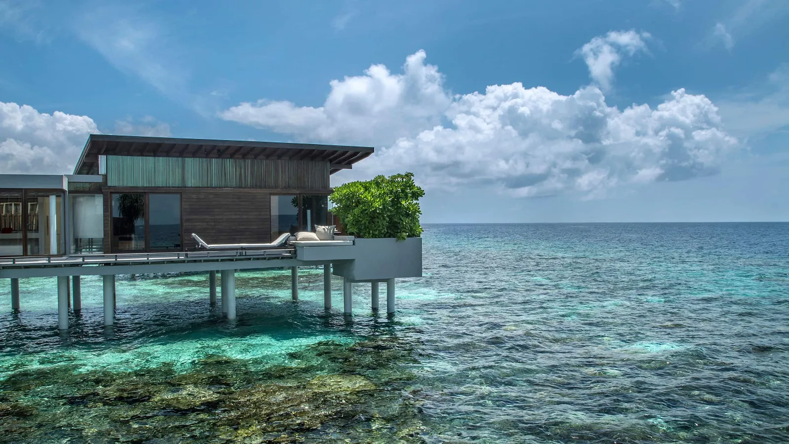 Overwater Sunset Villa in an official photograph