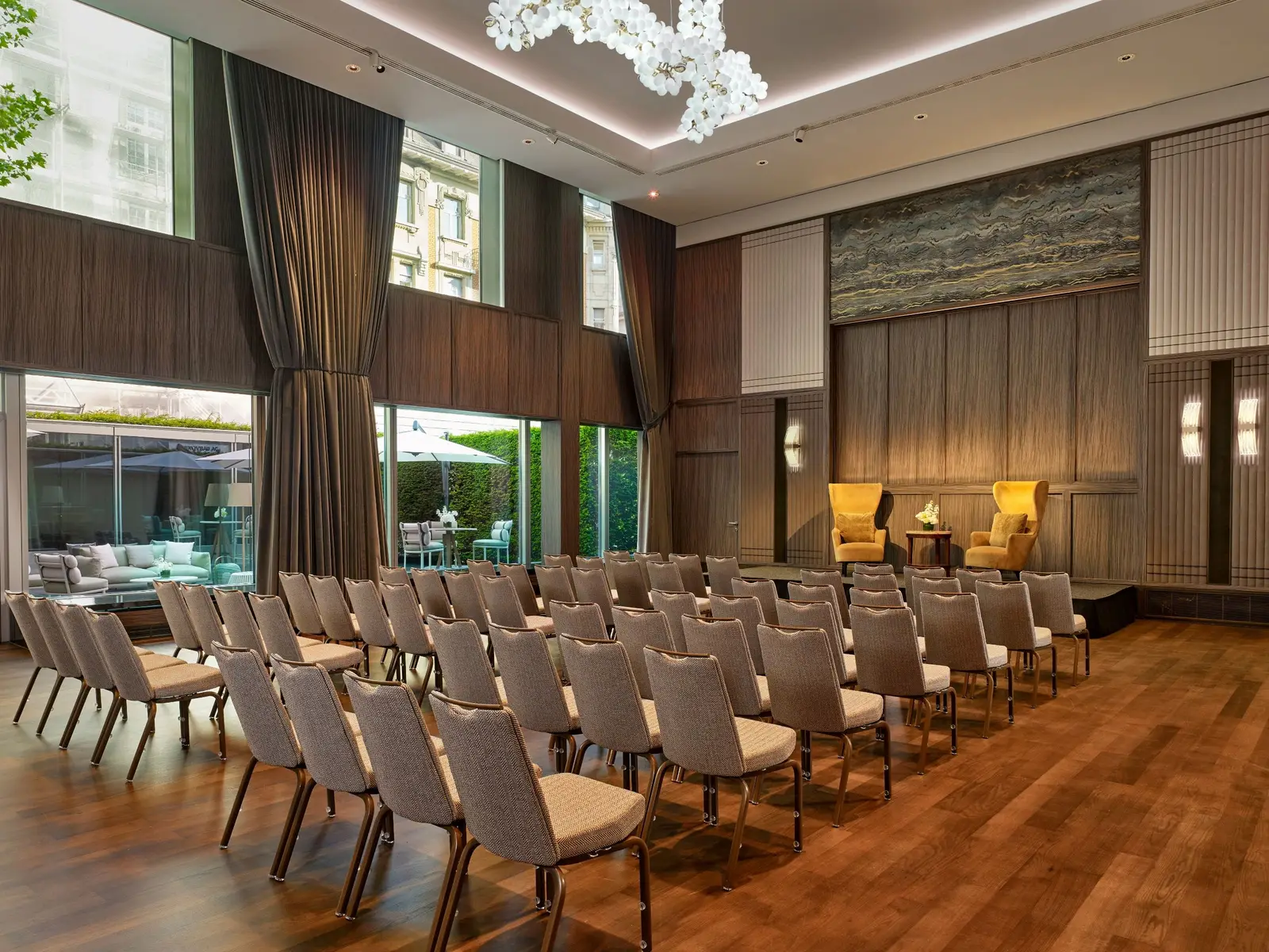 La Escherwiese Ballroom allestita per una presentazione