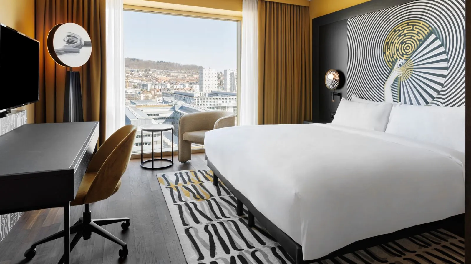 Panoramic Room, Guest room, 1 King, Upper floor