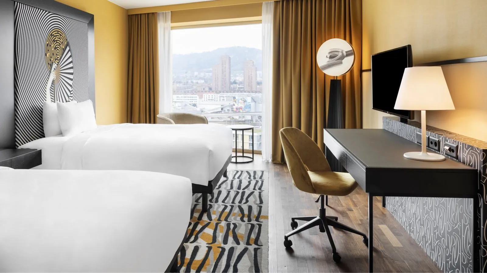 Club Room, Club lounge access, Guest room, 2 Double, Top floor