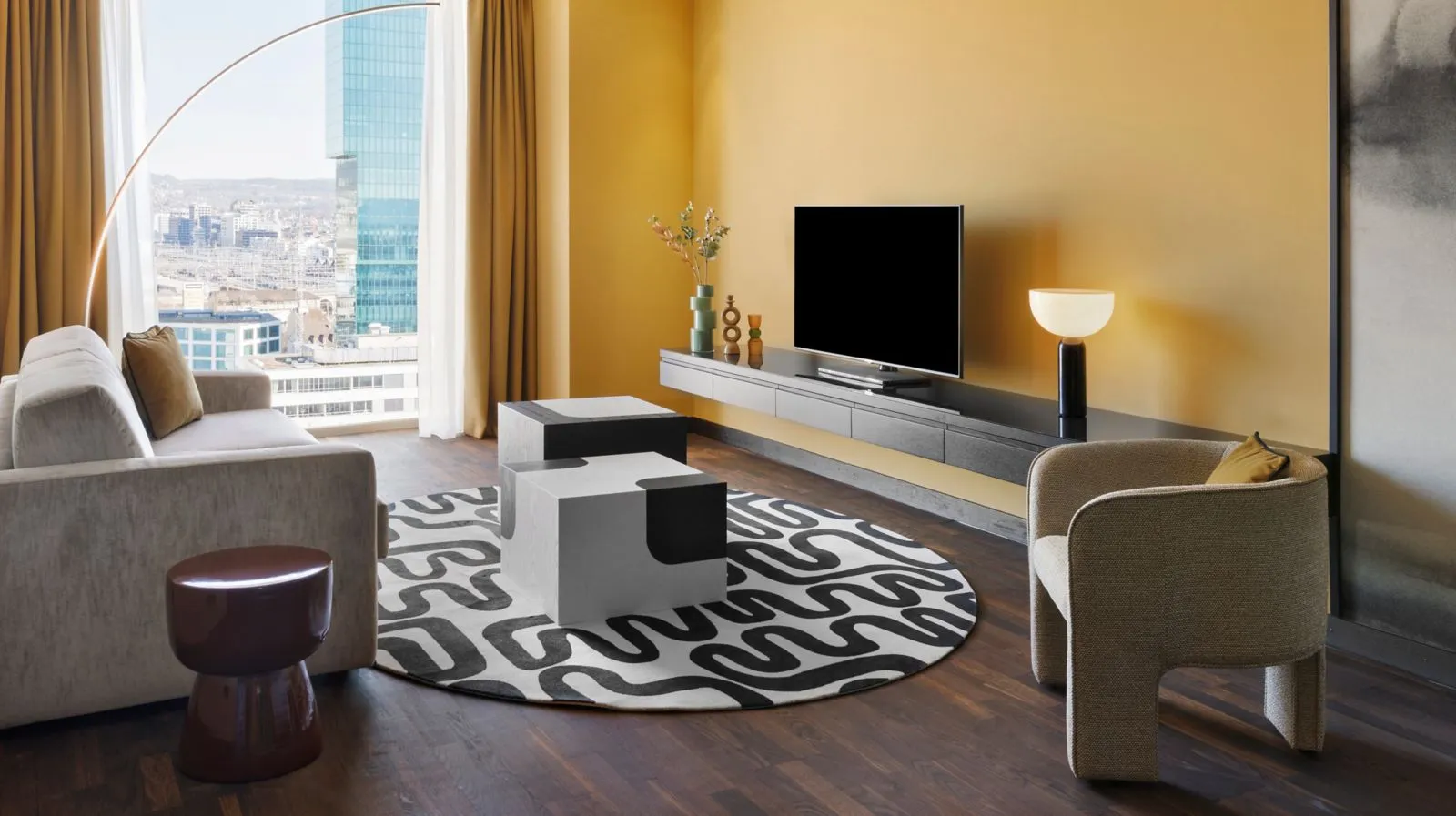 Grand Suite, Club lounge access, 1 Bedroom Larger Suite, 1 King, Sofa bed, Top floor