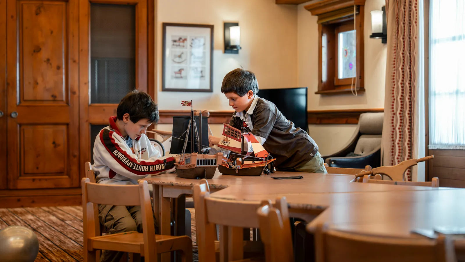 Un tavolo per giocare in famiglia