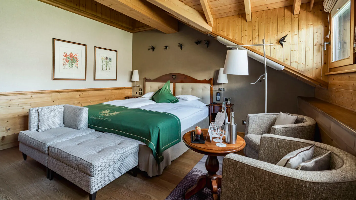 Il divano e le sedute della Cosy Junior Suite