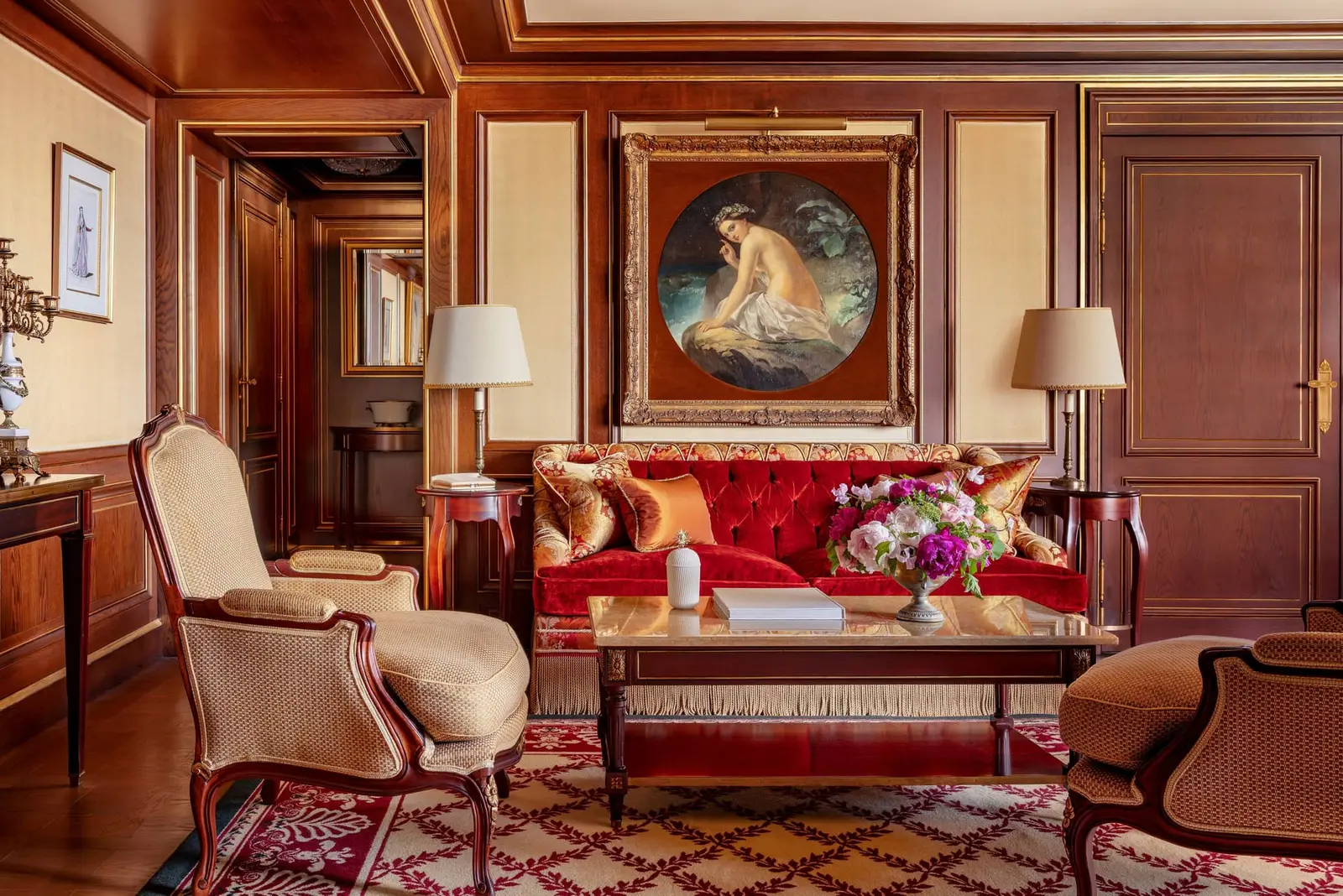 The interior of the Suite Opéra · Ritz Paris