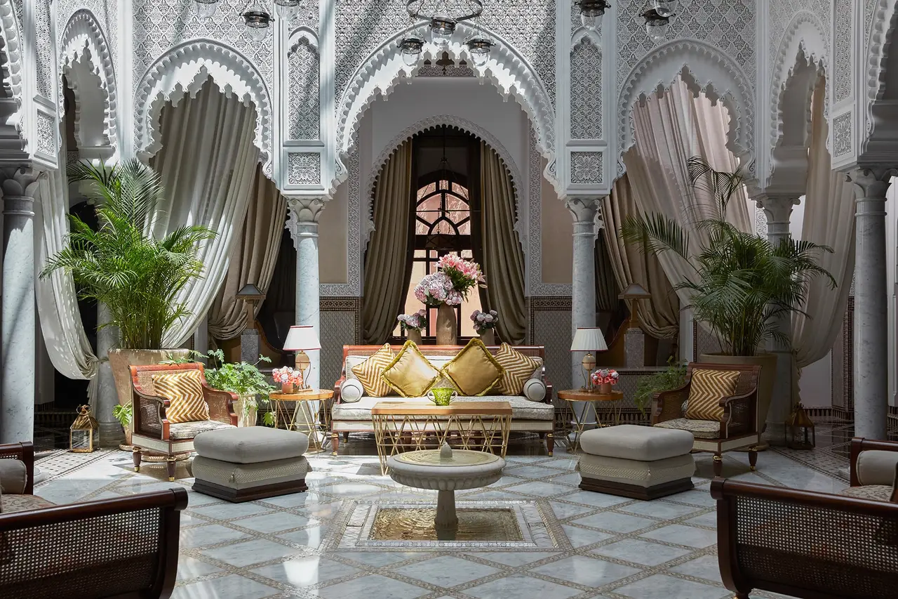 Official photograph of the Grand Riad at Royal Mansour