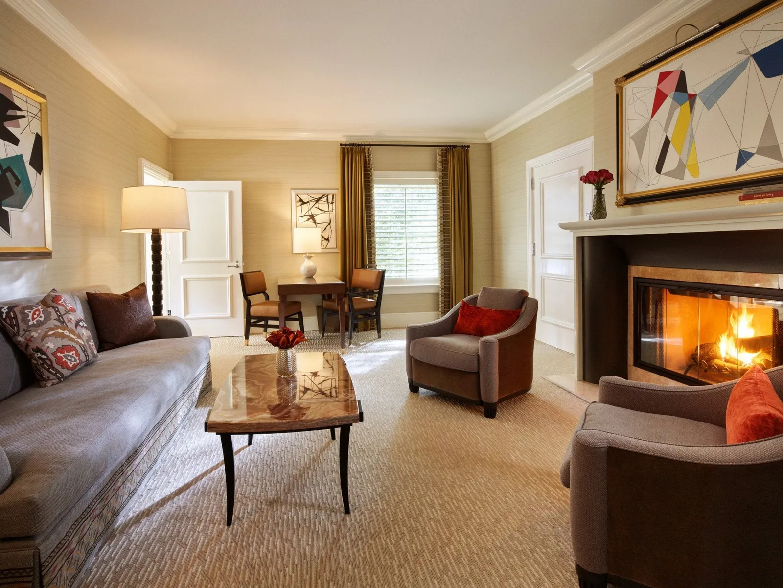 The Beverly Hills Bungalow Suite at The Beverly Hills Hotel, as the official site shows it