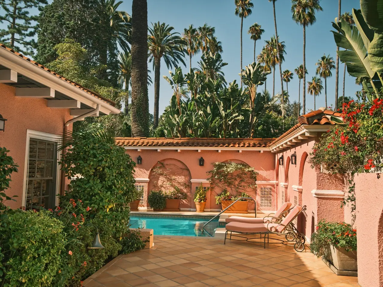 The Bungalow 5 at The Beverly Hills Hotel, as the official site shows it
