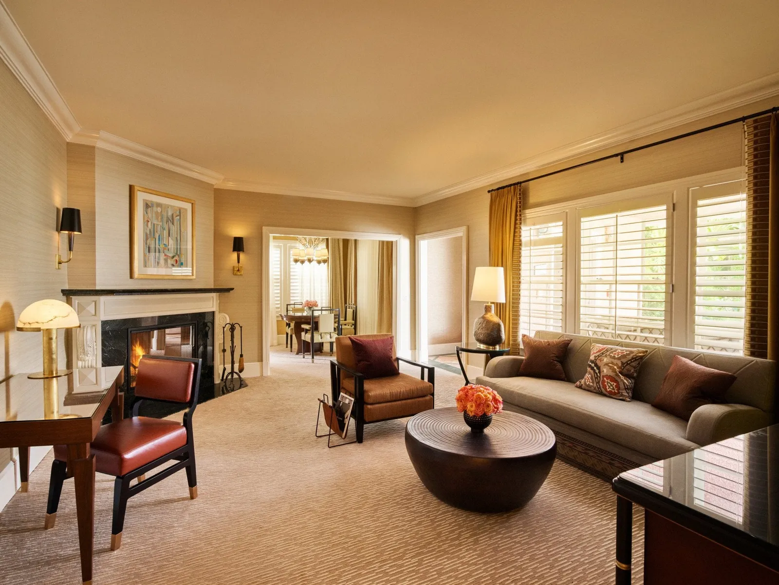 The Crescent Bungalow Suite at The Beverly Hills Hotel, as the official site shows it