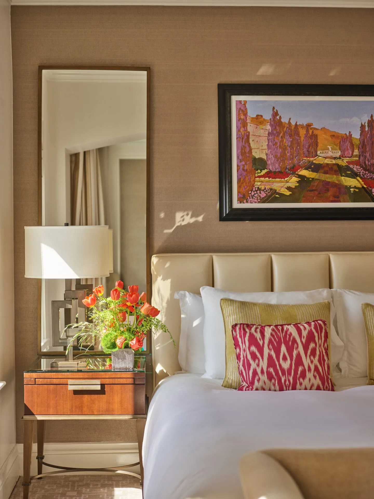 The Deluxe Room at The Beverly Hills Hotel, as the official site shows it