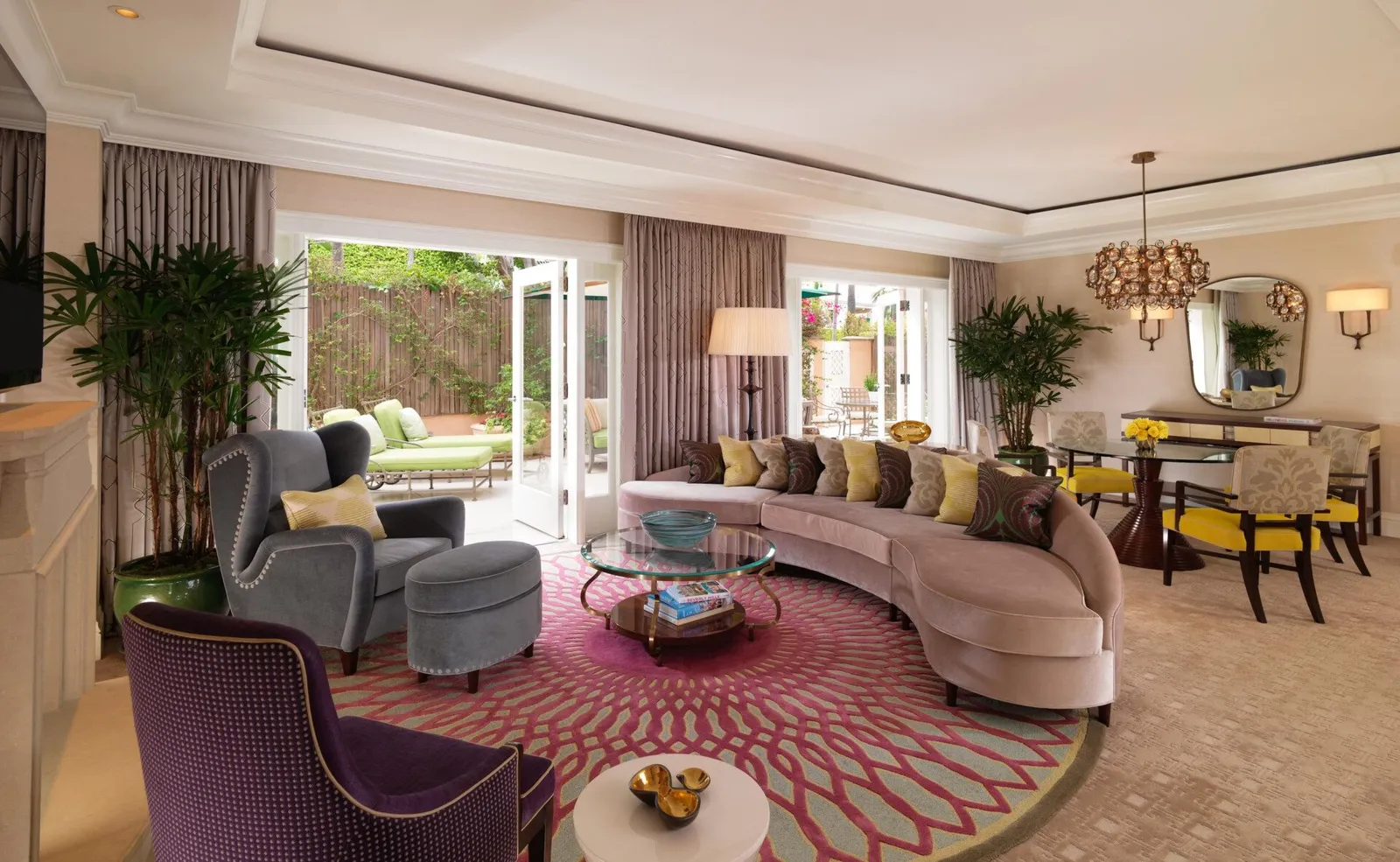 The Grand Deluxe Suite at The Beverly Hills Hotel, as the official site shows it