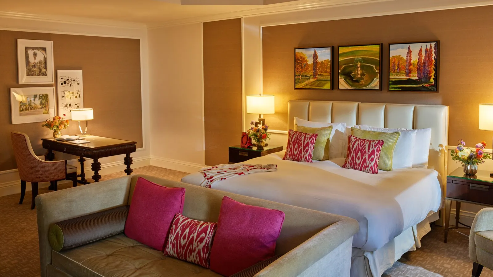 The Junior Suite at The Beverly Hills Hotel, as the official site shows it