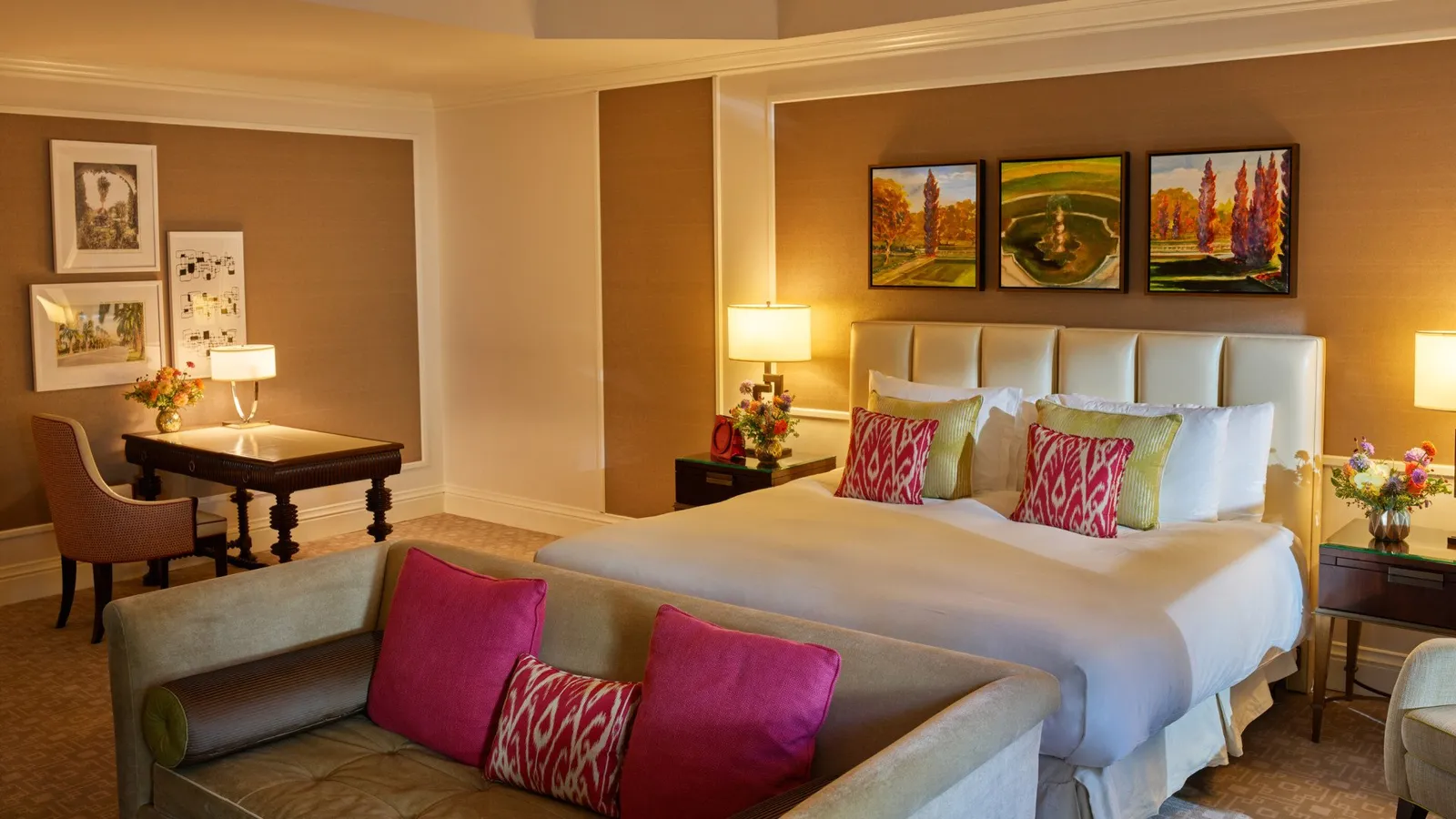 The Junior Suite with Patio at The Beverly Hills Hotel, as the official site shows it