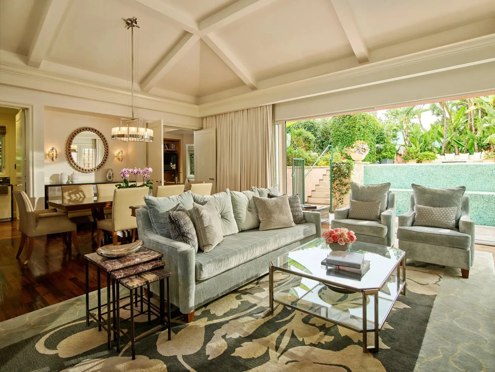 The Presidential Bungalow at The Beverly Hills Hotel, as the official site shows it