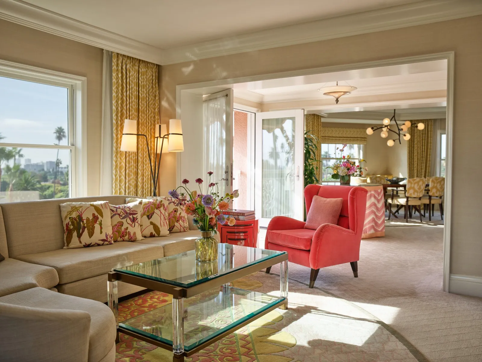 The Rodeo Suite at The Beverly Hills Hotel, as the official site shows it