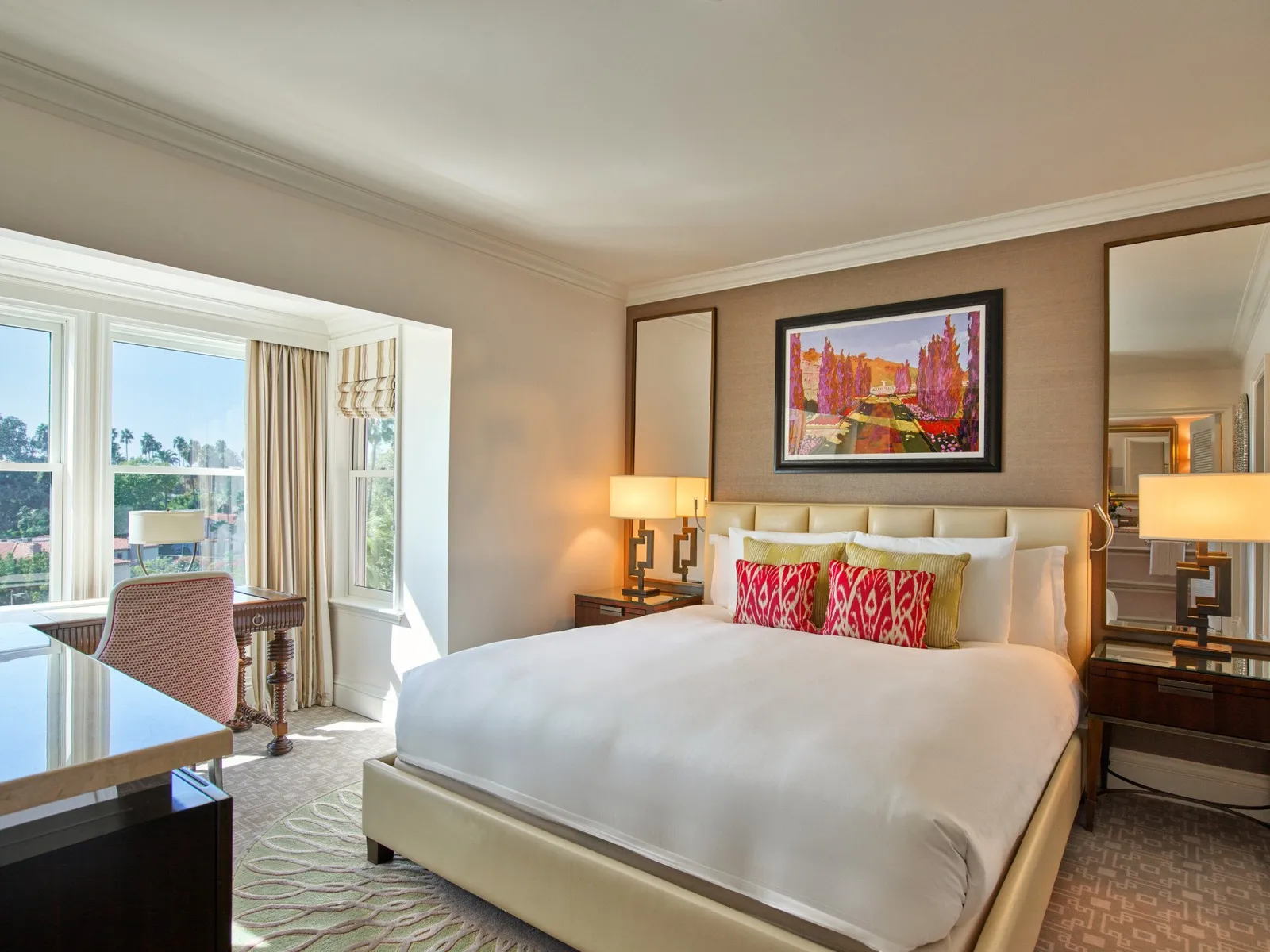 The Superior Room at The Beverly Hills Hotel, as the official site shows it