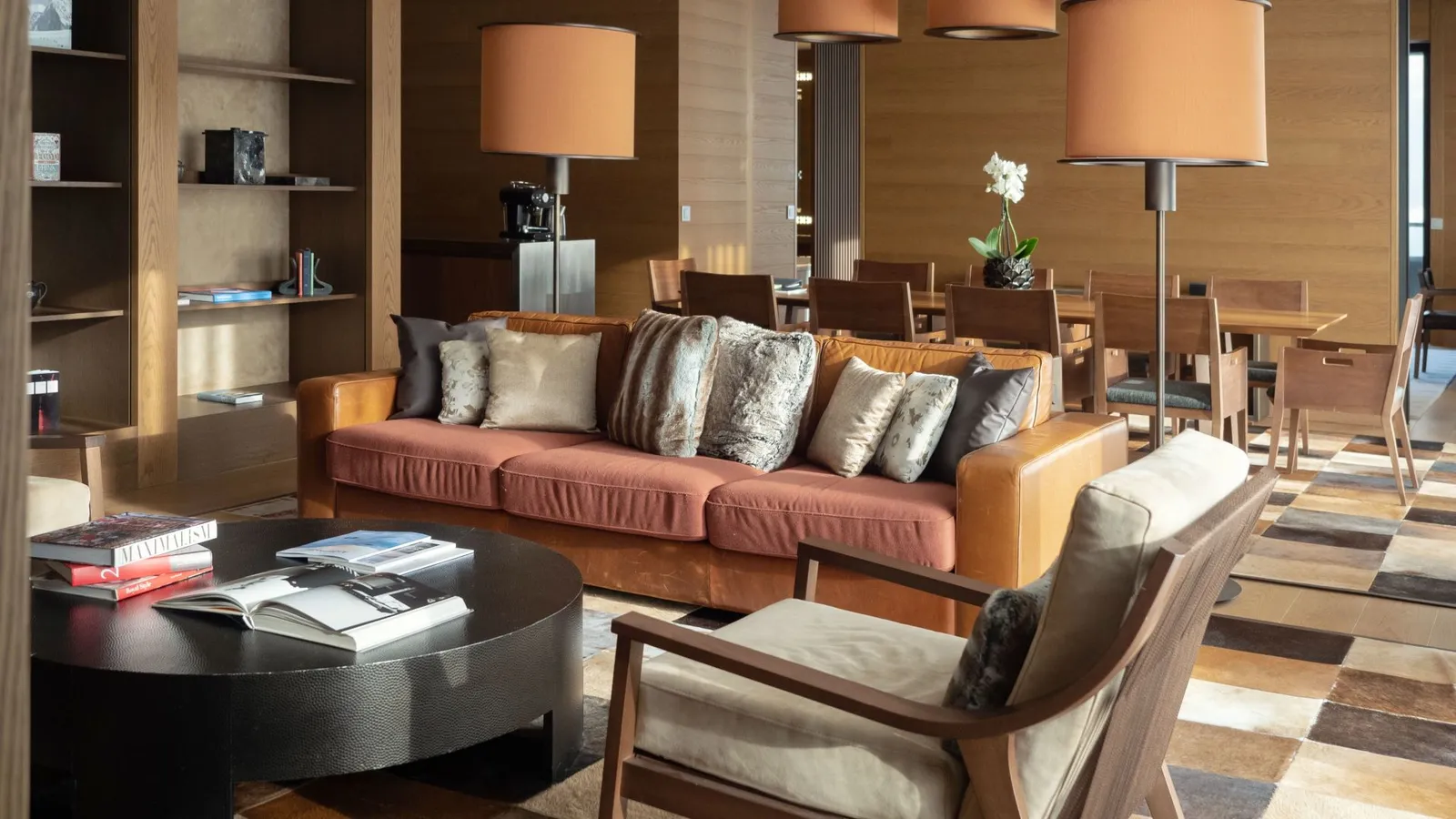 Il soggiorno della Grand Alpine 2-Bedroom Suite