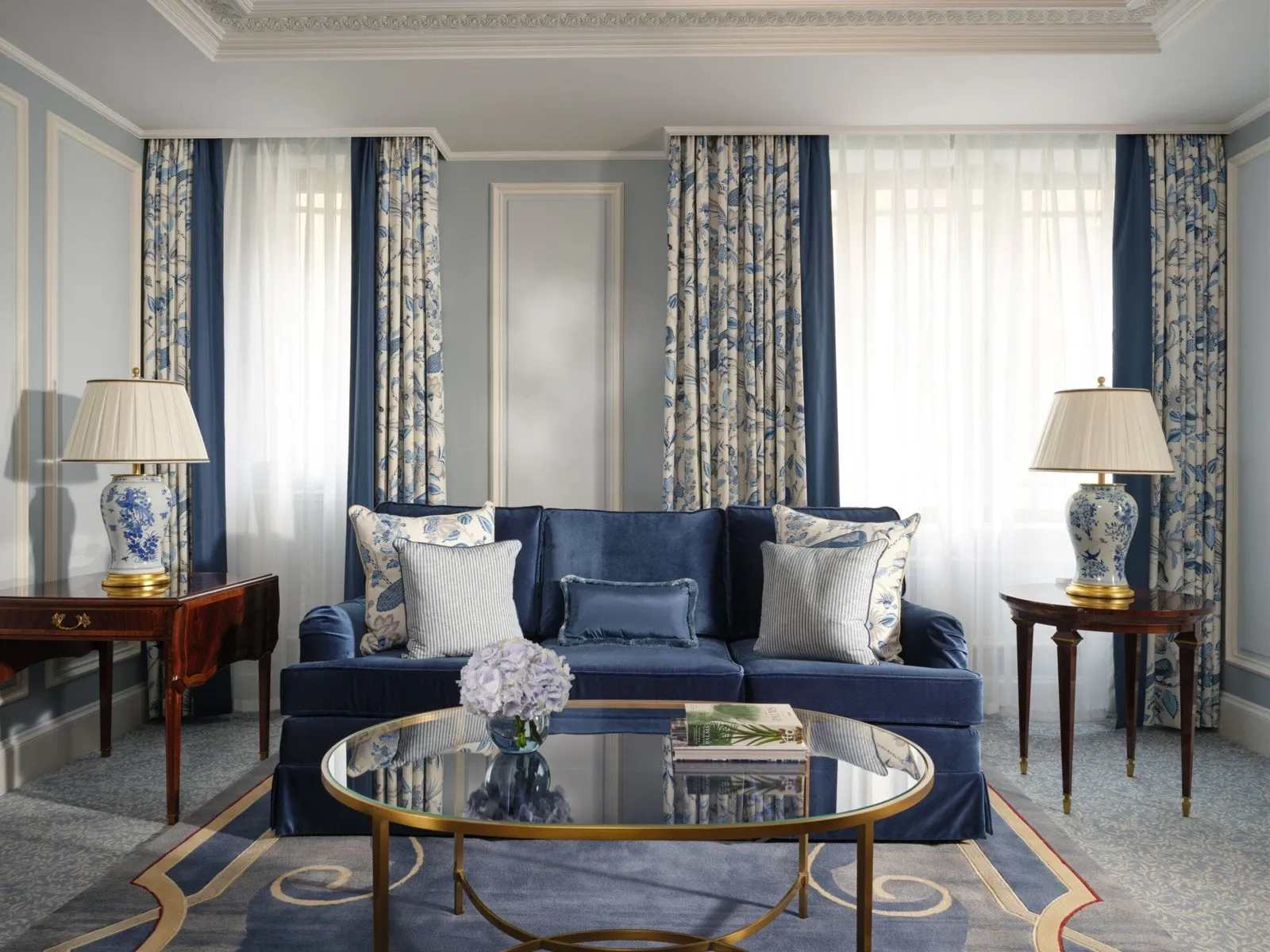 A junior suite sitting room, as the official Deluxe Junior Suite page shows it