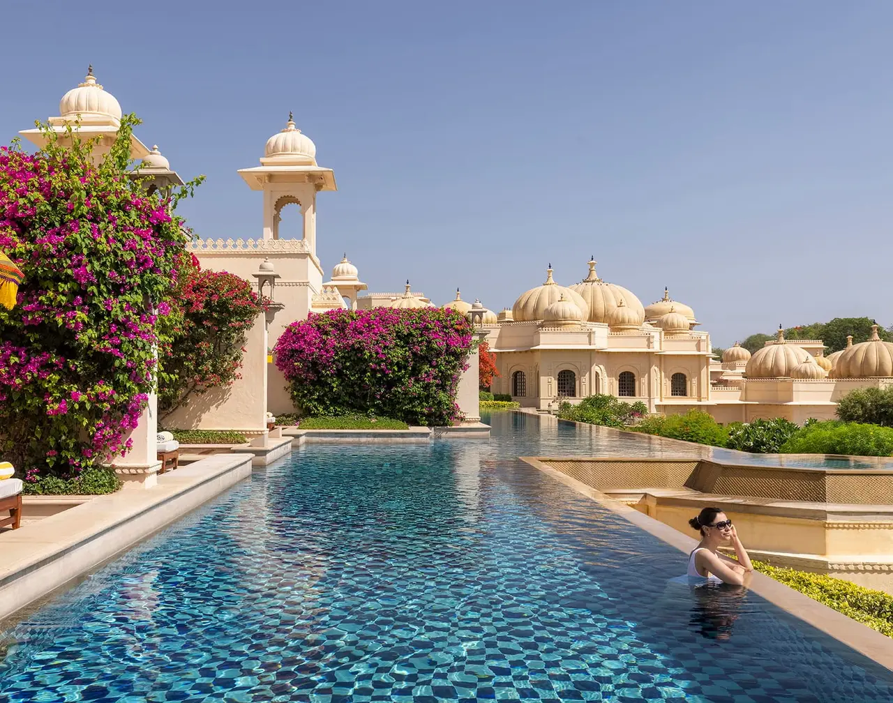 Premier City Palace View Room with Semi-Private Pool al The Oberoi Udaivilas