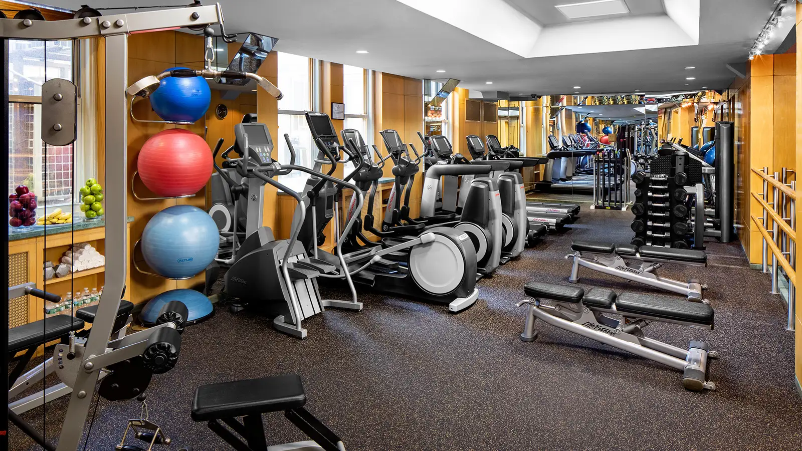 The hotel’s fitness centre