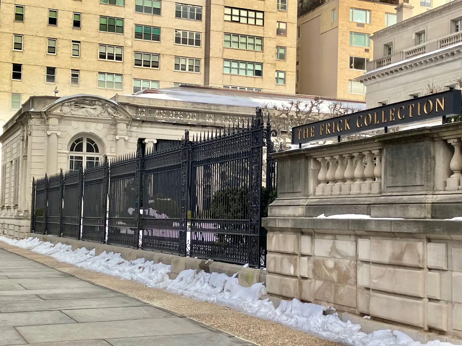 The Frick Collection’s railings on Fifth Avenue