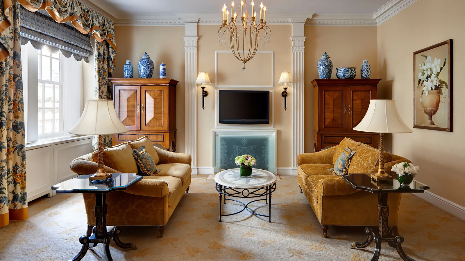 The Metropolitan Suite’s living room on the 8th floor
