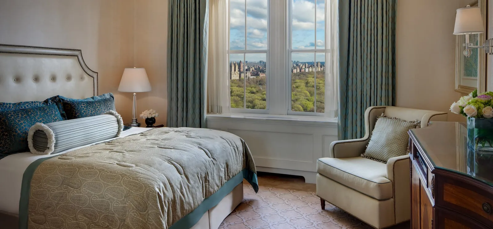A Park View room, Central Park through the window