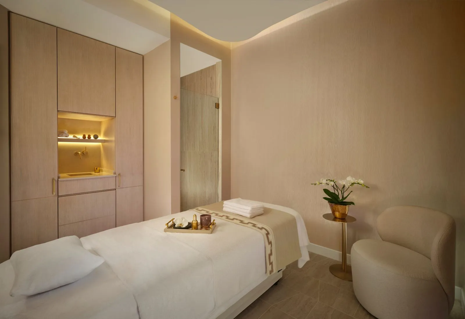 La suite della spa con il lettino Welnamis