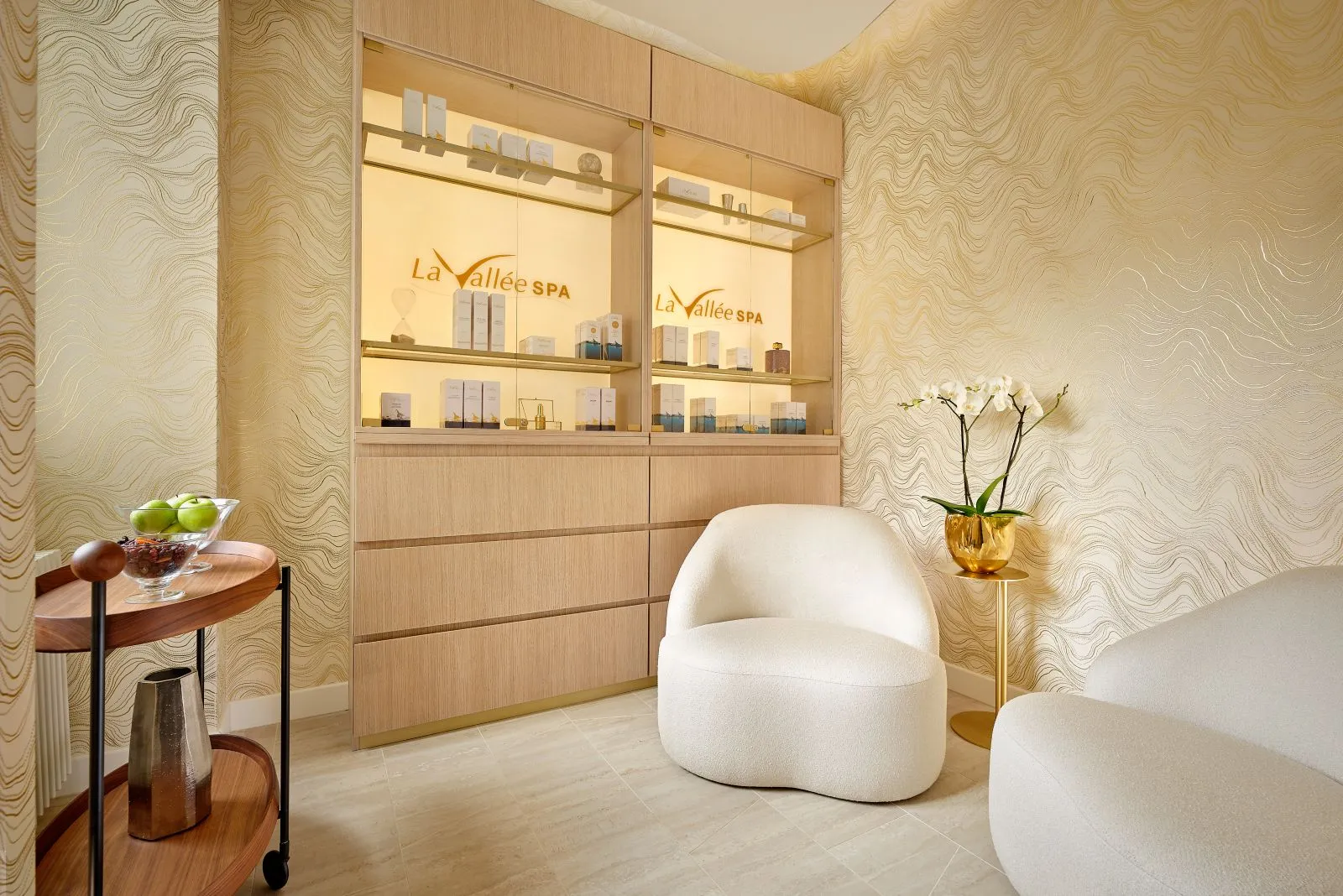 La sala relax della spa