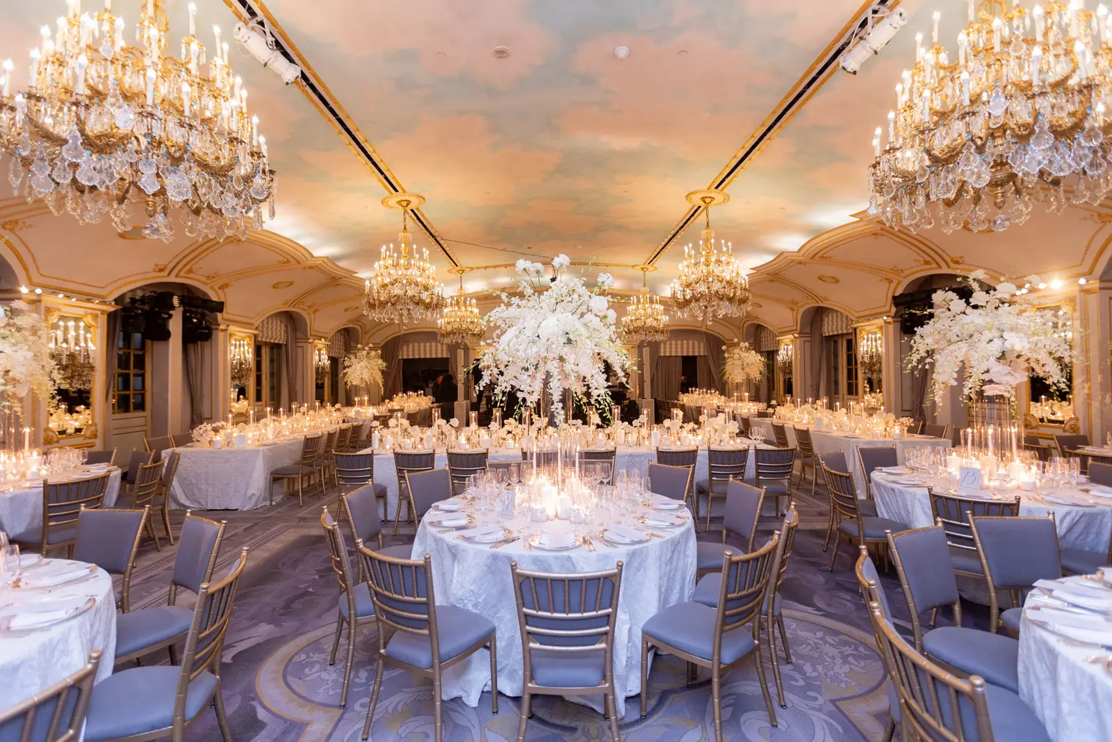 The St. Regis Roof set for a wedding