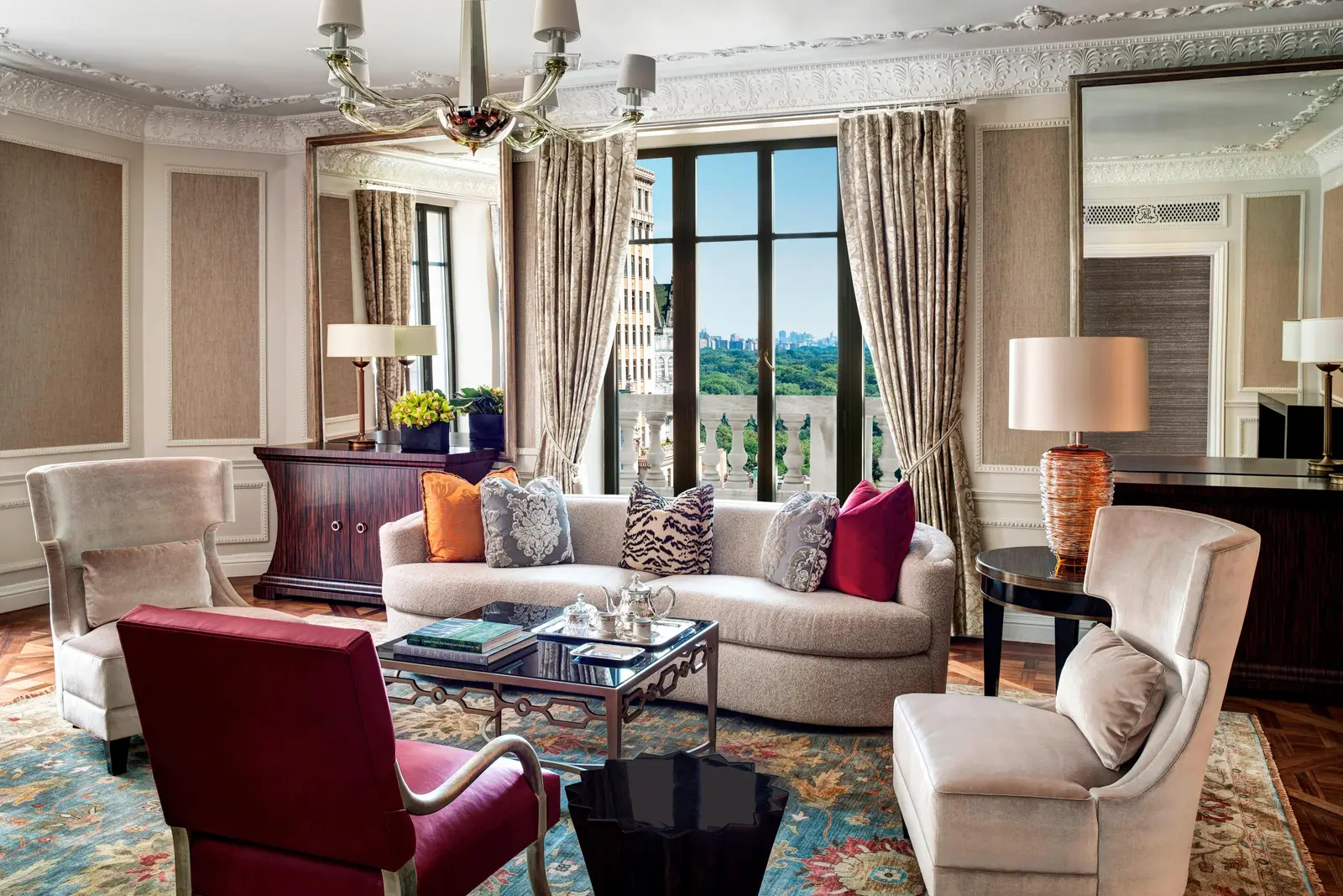 The Presidential Suite living room