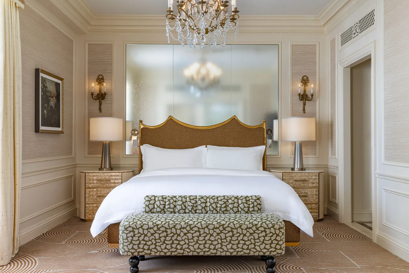 St. Regis Studio with a king bed and panelled walls