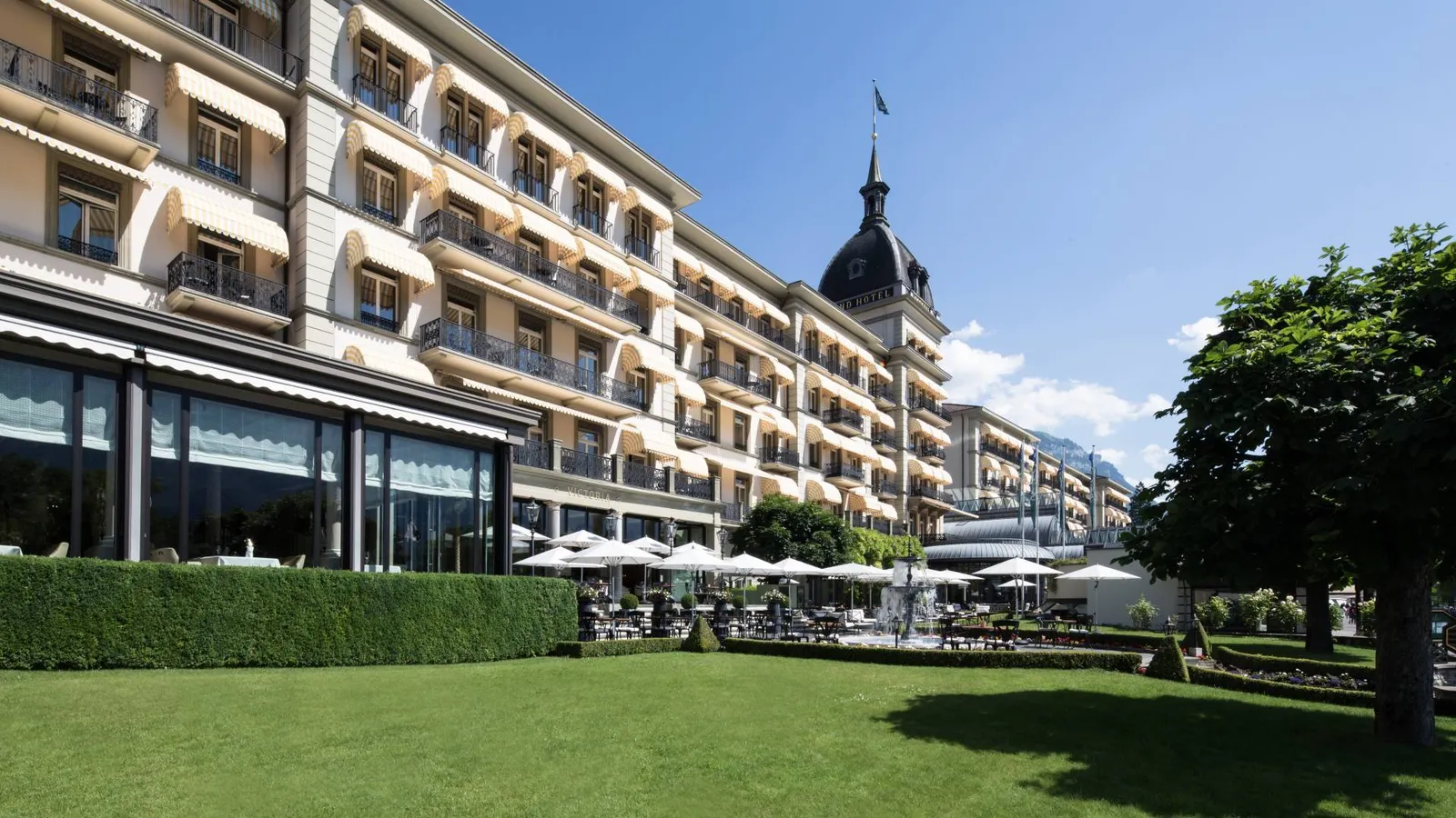 Il Victoria-Jungfrau con il giardino e le terrazze