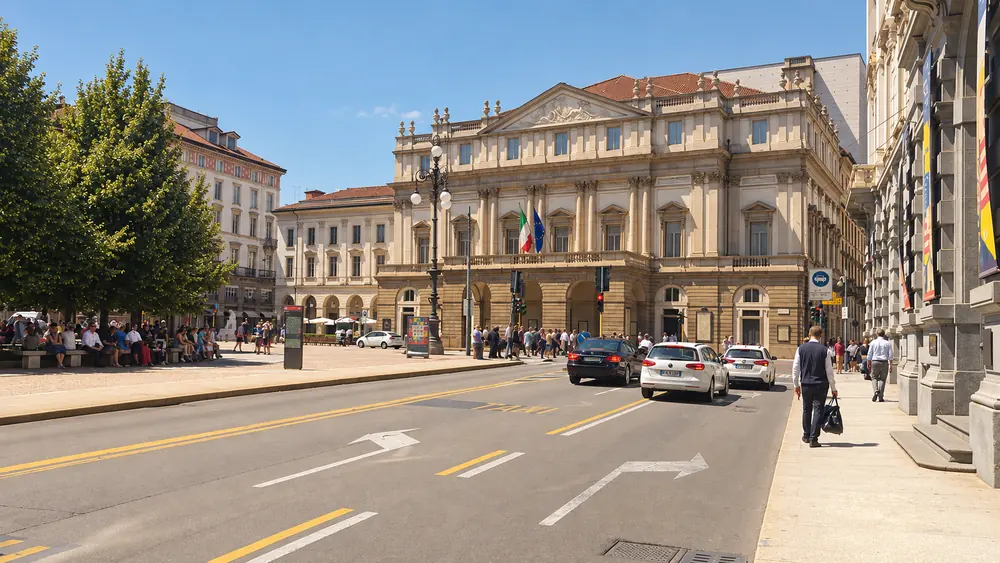 Lumina-edited photograph of Teatro alla Scala in Milan