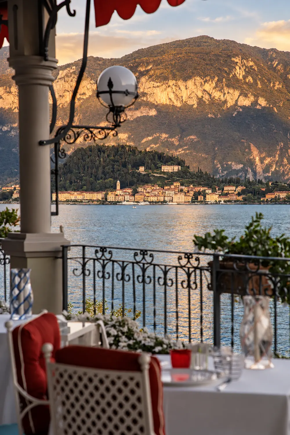 Bellagio from La Terrazza restaurant; Lumina editorial edit