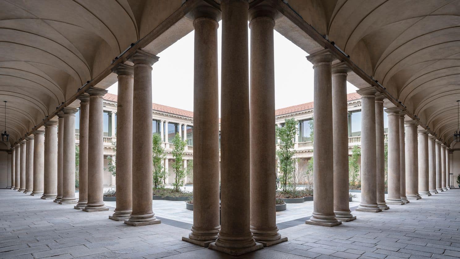 The historic loggia of Portrait Milano