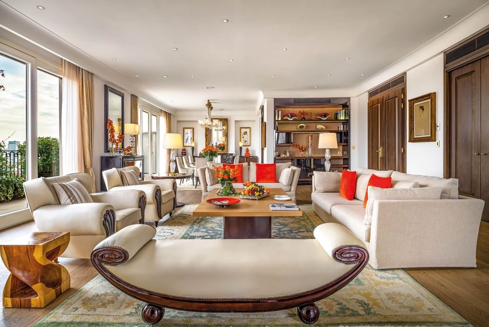 Sitting area of the Penthouse Suite