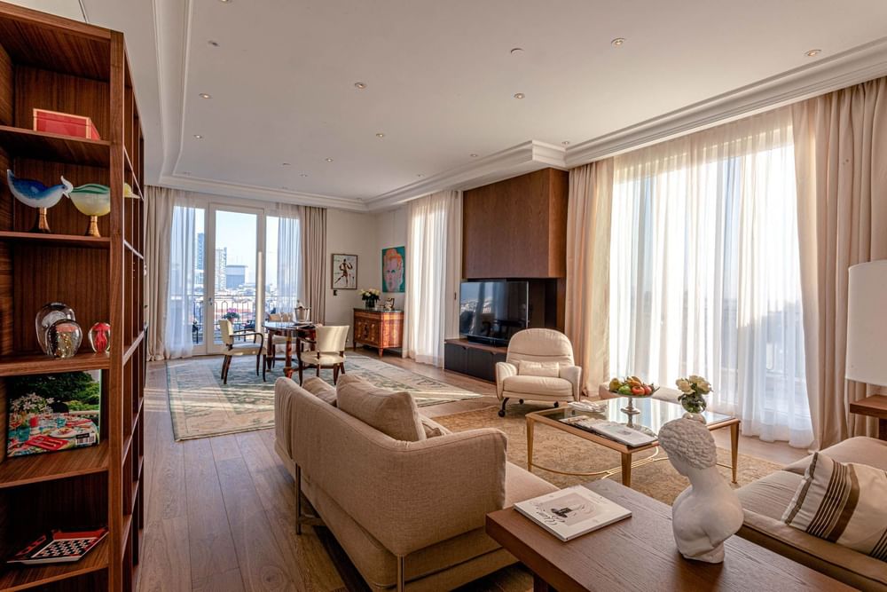 Sitting area of the Presidential Suite