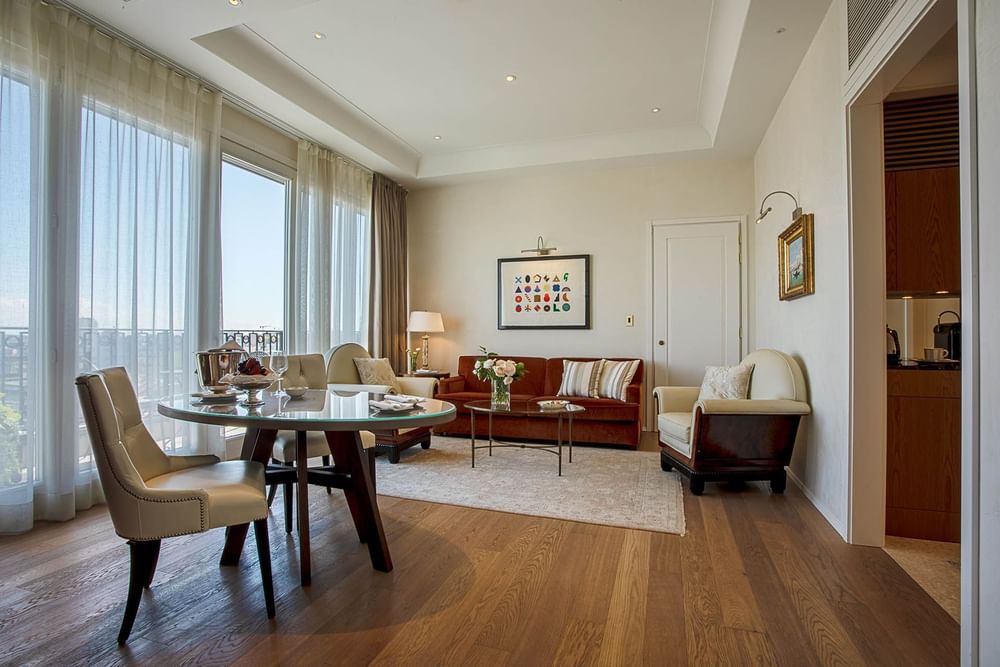 Sitting area of the Prestige Panoramic Suite
