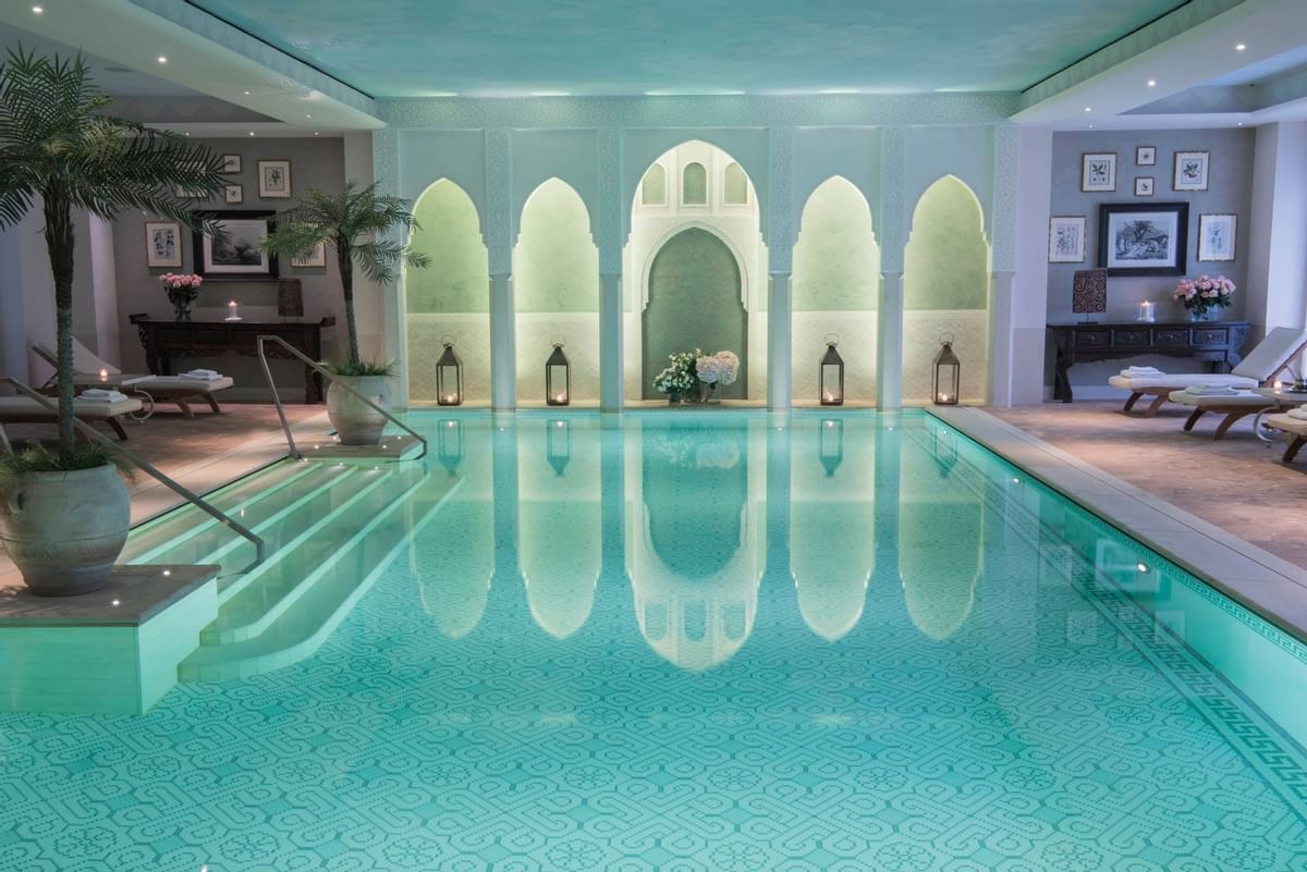 Indoor pool at Palazzo Parigi's Grand Spa