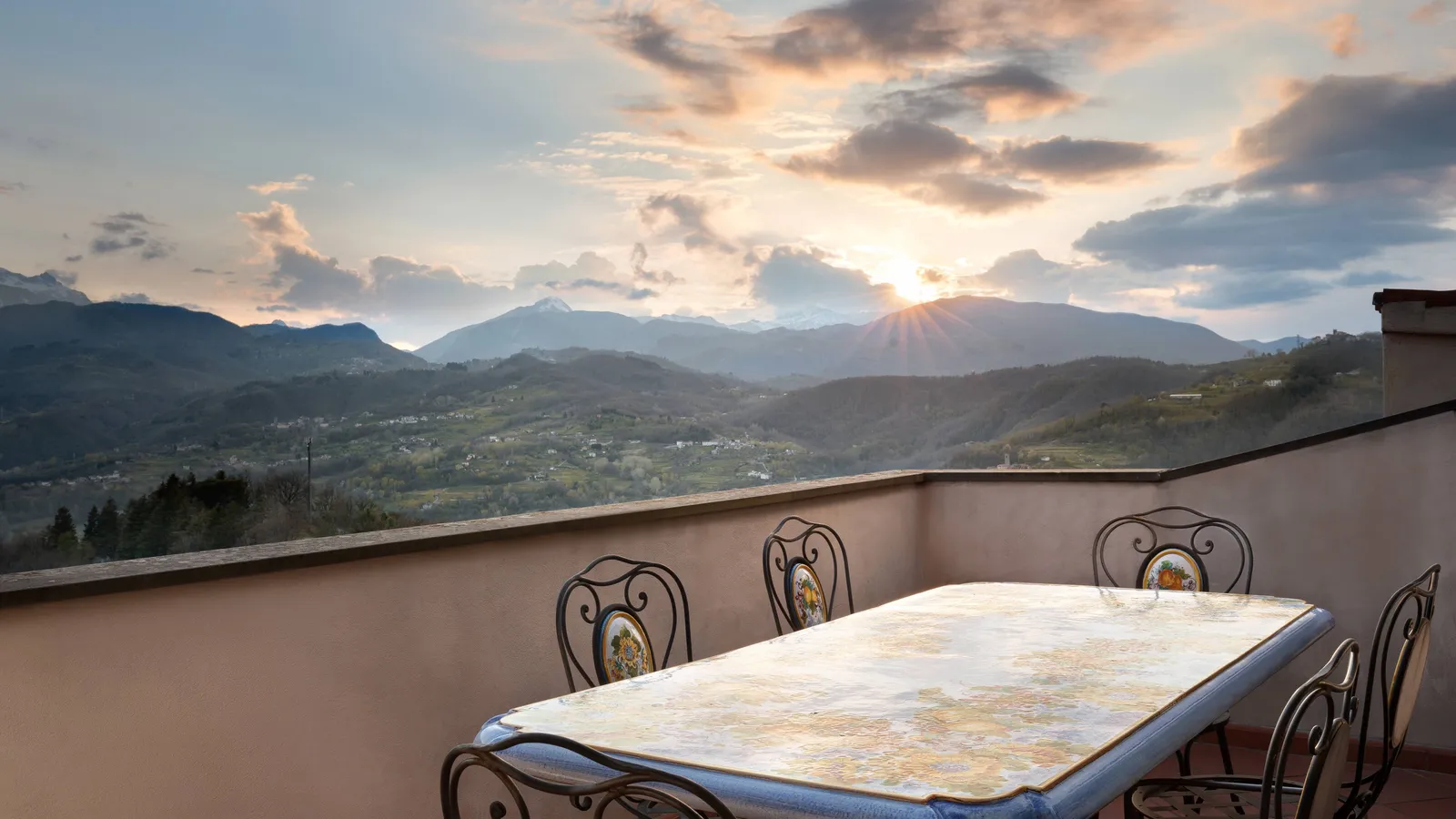 Balcony and view from the Penthouse Suite